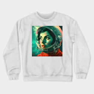 We Are Floating In Space - 13 - Sci-Fi Inspired Retro Artwork Crewneck Sweatshirt